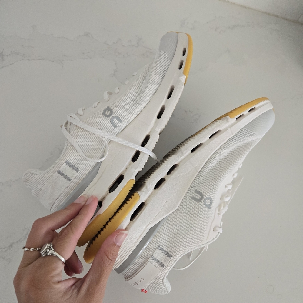 On Cloudnova Form 2 White Ivory Casual Athletic Running Shoes Size 8.5 Men/10 W - Picture 7 of 10